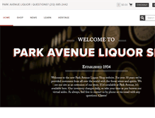 Tablet Screenshot of parkaveliquor.com